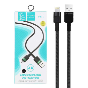 کابل شارژ فست آیفون لایتنینگ DENMEN مدل D61L