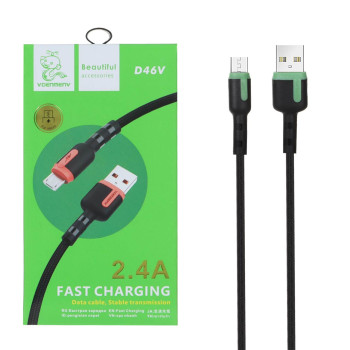 کابل شارژ Micro USB فست DENMEN مدل D46V